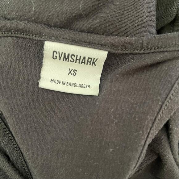 Gymshark Mens XS Racerback Tank Top Black Solid Thin Basic Tee Activewear - Picture 2 of 7